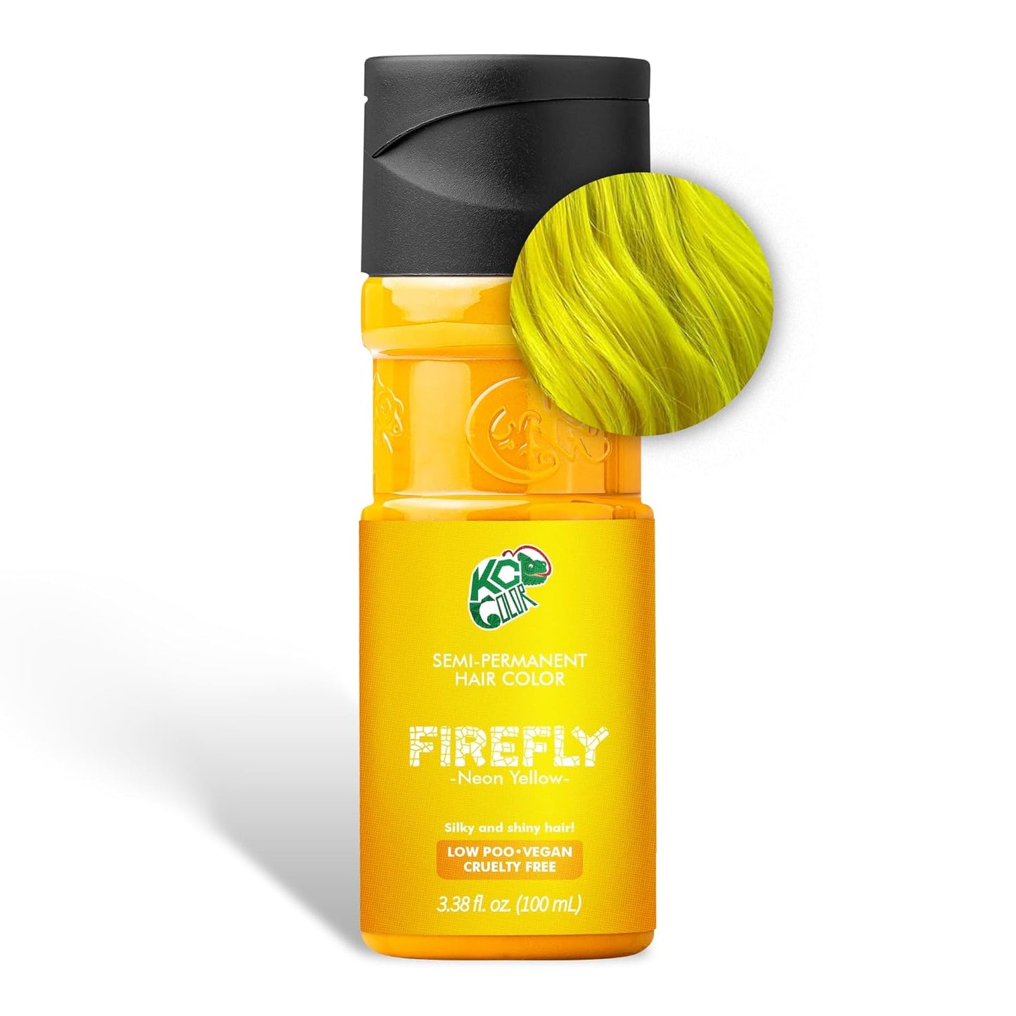 KC Color | Semi Permanent Hair Dye | Firefly (Neon Yellow) | 150 ml