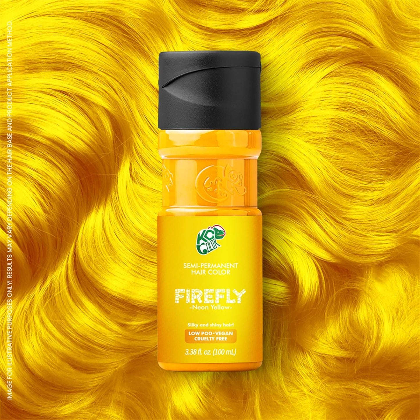 KC Color | Semi Permanent Hair Dye | Firefly (Neon Yellow) | 150 ml