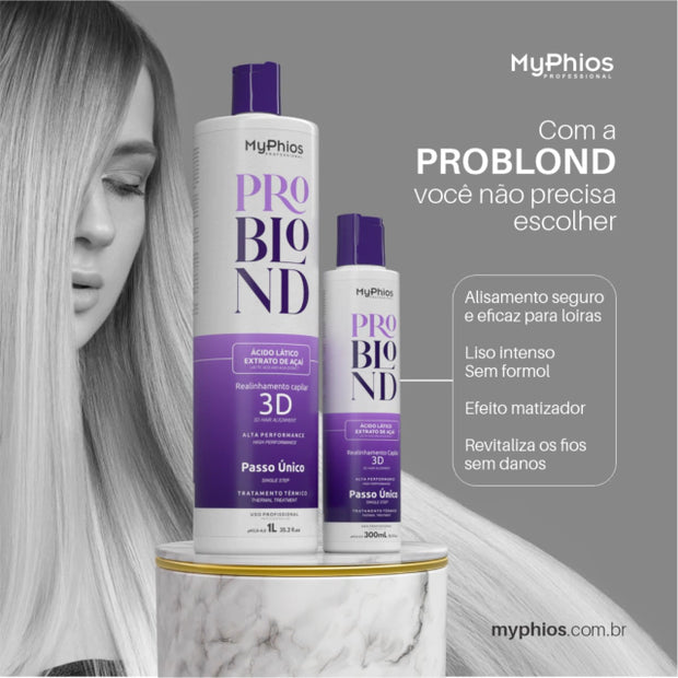 MyPhios | Pro Blond 3D Hair Alignment | Single Step Thermal Treatment | 1000 ml