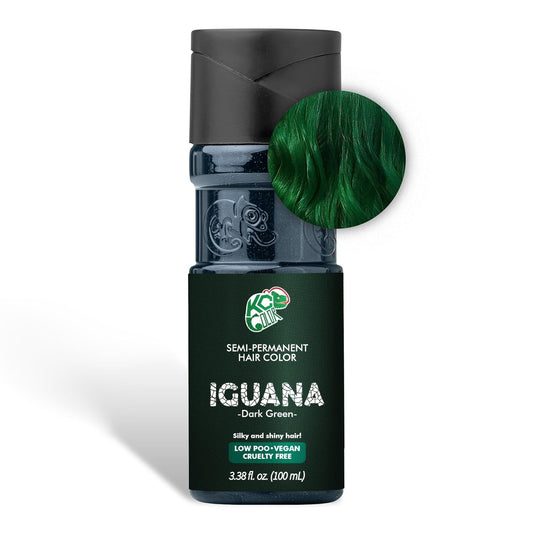 KC Color | Semi Permanent Hair Dye | Iguana ( Dark Green) | 150 ml