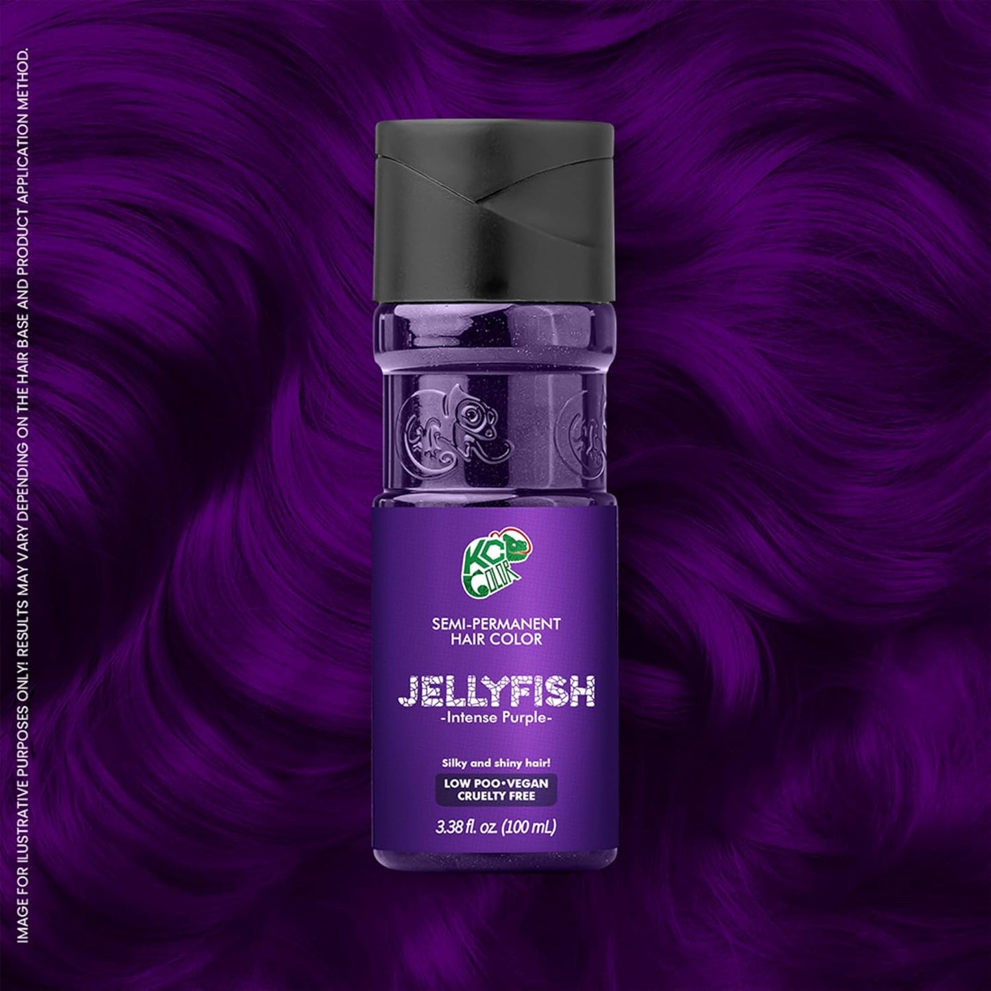 KC Color | Semi Permanent Hair Dye | Jellyfish (Intense Purple) | 150 ml