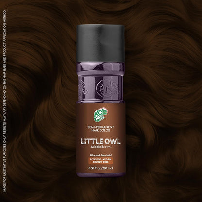 KC Color | Semi Permanent Hair Dye | Little Owl (Middle Brown) | 150 ml