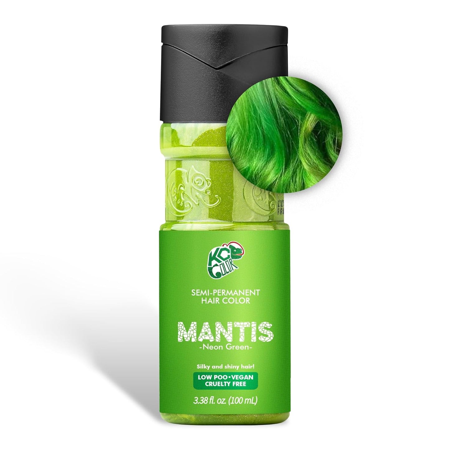 KC Color | Semi Permanent Hair Dye | Mantis (Neon Green) | 150 ml