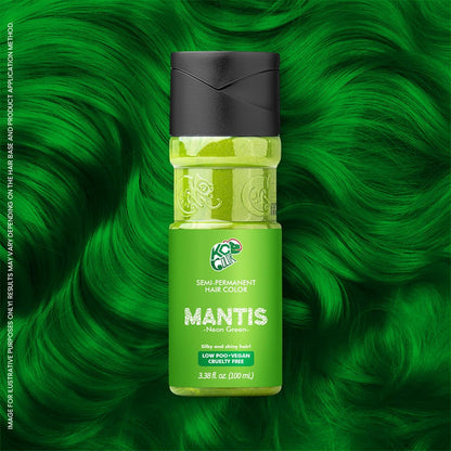 KC Color | Semi Permanent Hair Dye | Mantis (Neon Green) | 150 ml