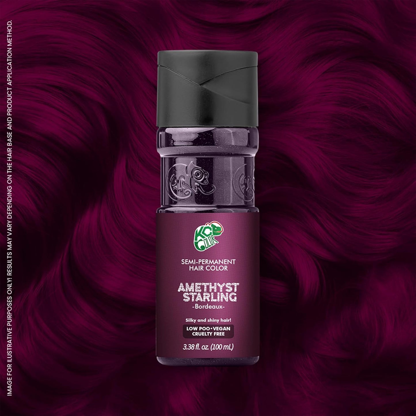 KC Color | Semi Permanent Hair Dye | Amethyst Starling (Bordeaux) | 150 ml