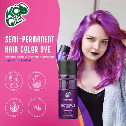 KC Color | Semi Permanent Hair Dye | Octopus (Indigo) | 150 ml