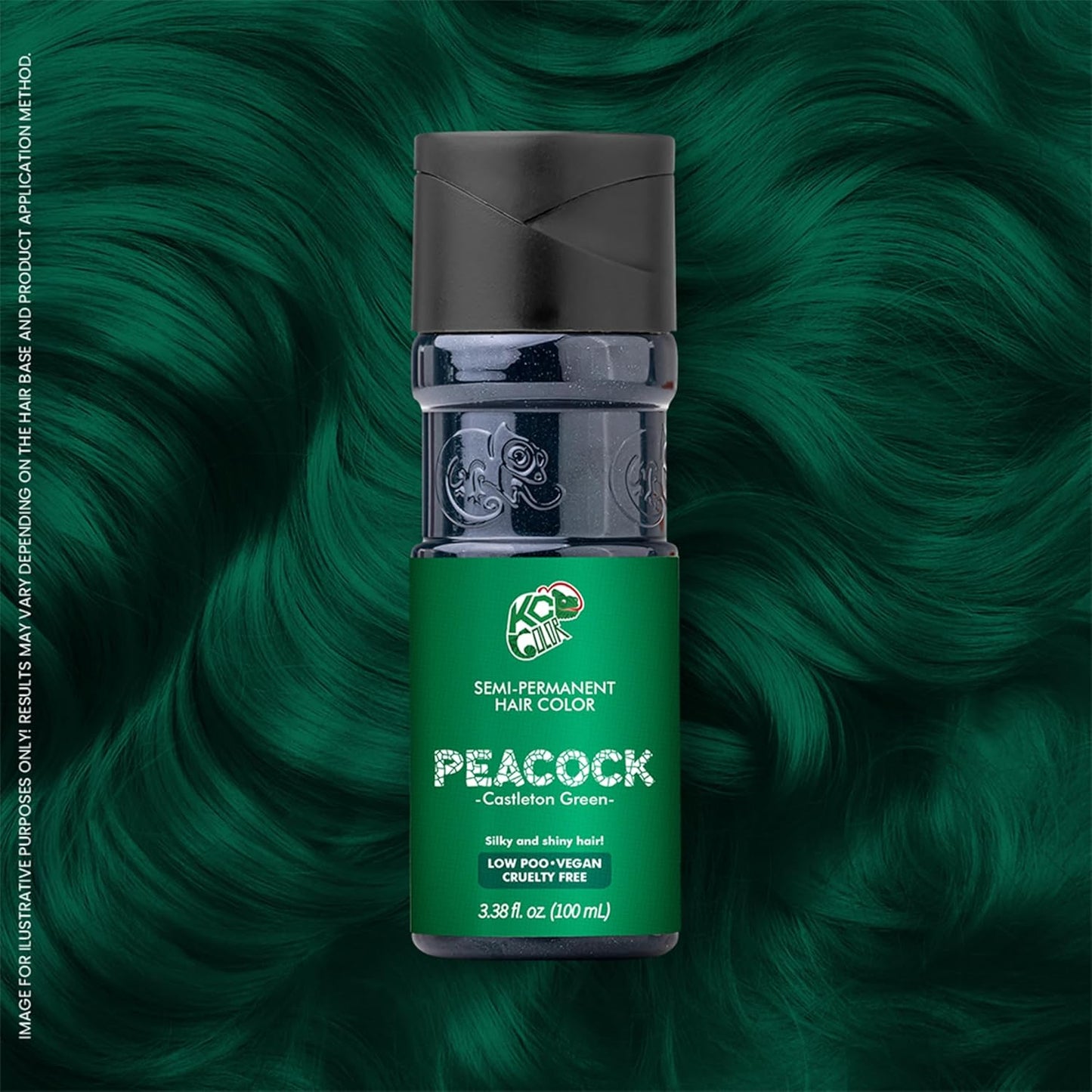 KC Color | Semi Permanent Hair Dye | Peacock (Castleton Green) | 150 ml