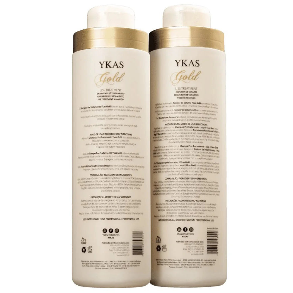 Ykas | Gold Capillary Realignment Kit | (2x) 1000 ml