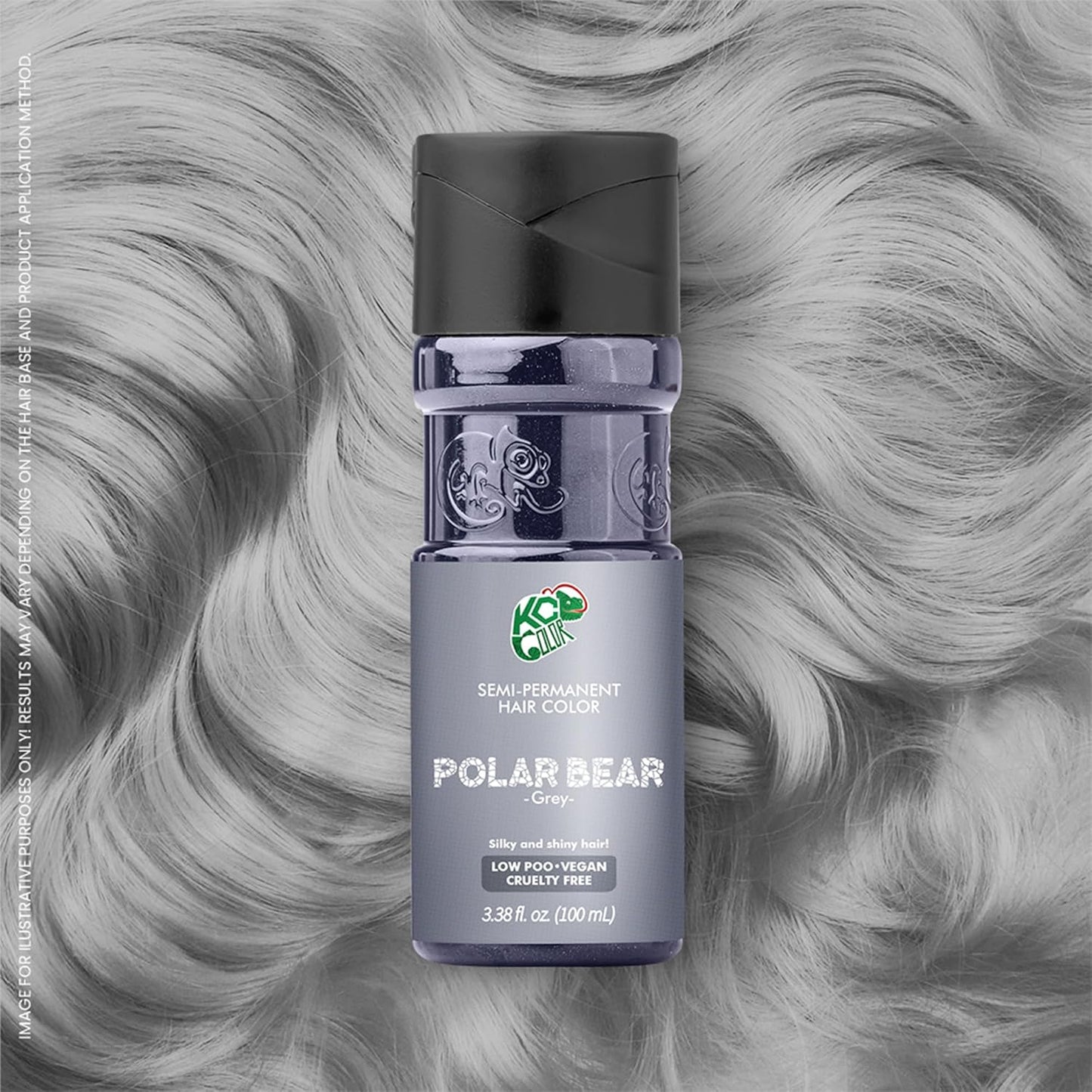 KC Color | Semi Permanent Hair Dye | Polar Bear (Grey) | 150 ml