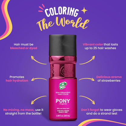 KC Color | Semi Permanent Hair Dye | Pony (Magenta) | 150 ml