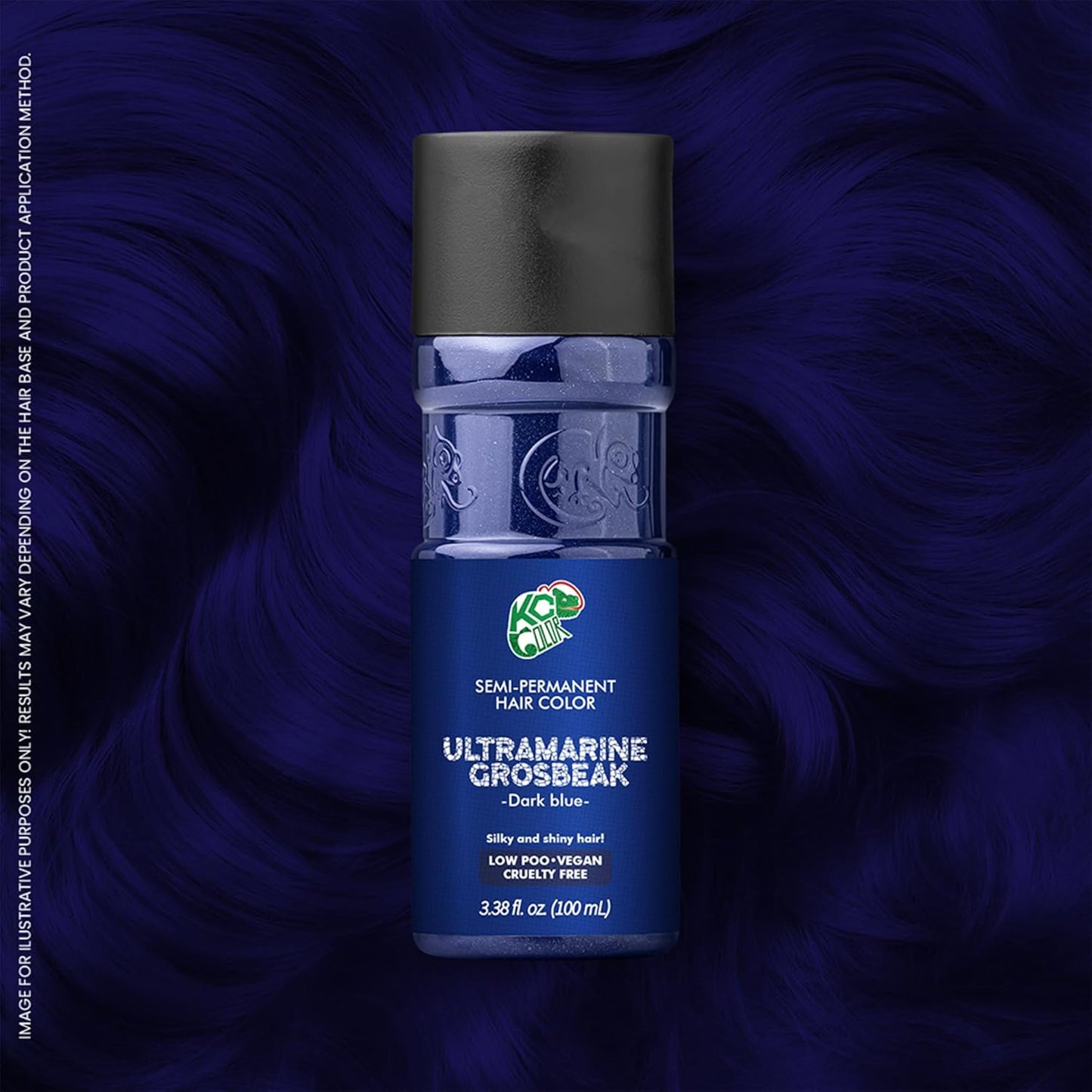 KC Color | Semi Permanent Hair Dye | Ultramarine Grosbeak (Dark Blue) | 150 ml