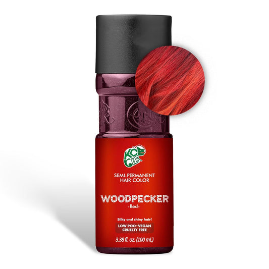 KC Color | Semi Permanent Hair Dye | Woodpecker (Red) | 150 ml