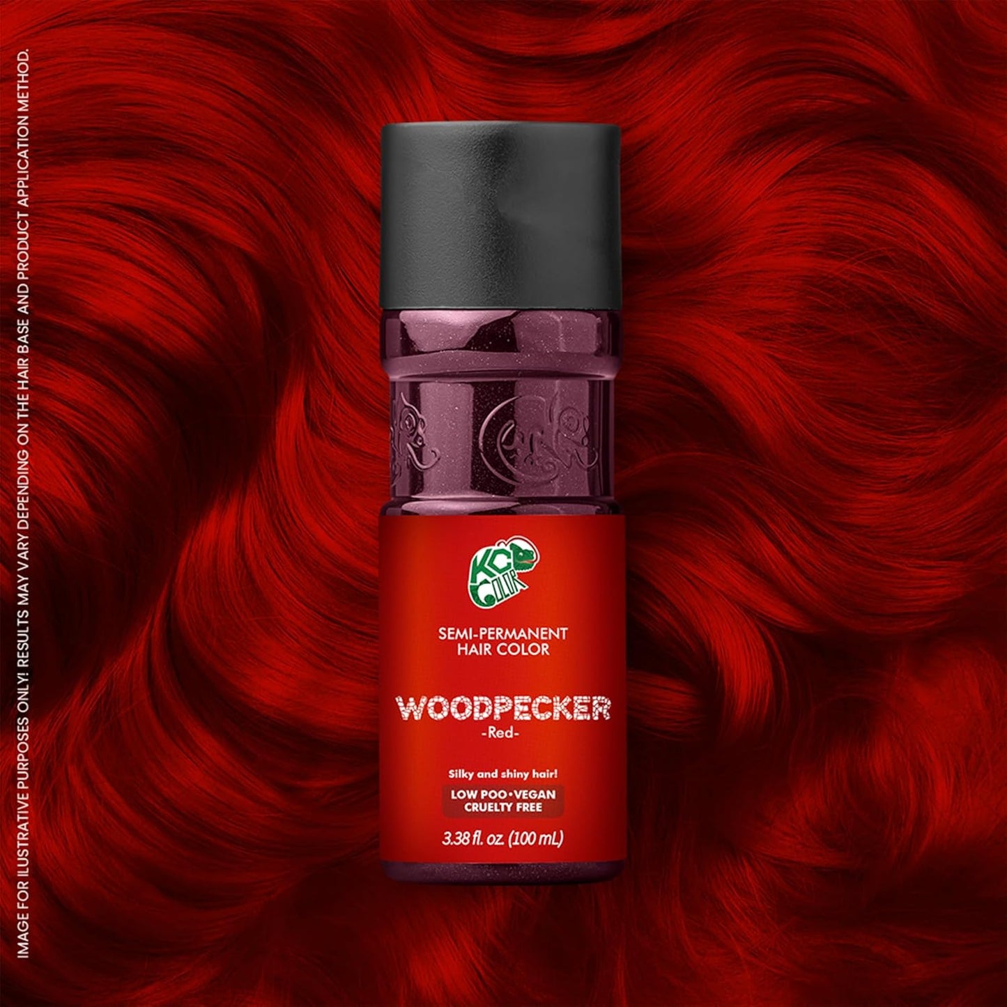 KC Color | Semi Permanent Hair Dye | Woodpecker (Red) | 150 ml