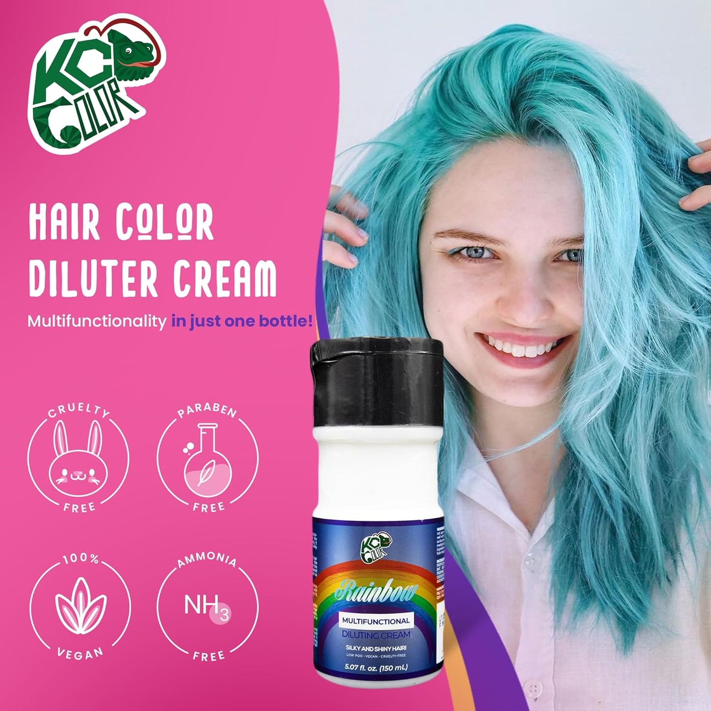 KC Color | Hair Color Diluter | Multifunctional Cream | 150 ml