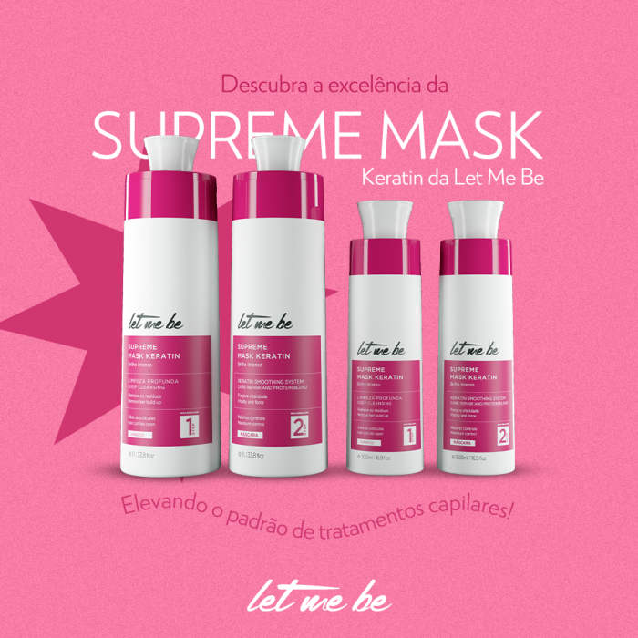 Let Me Be | Supreme Mask Keratin | Shampoo And Hair Mask | (2x) 500 ml