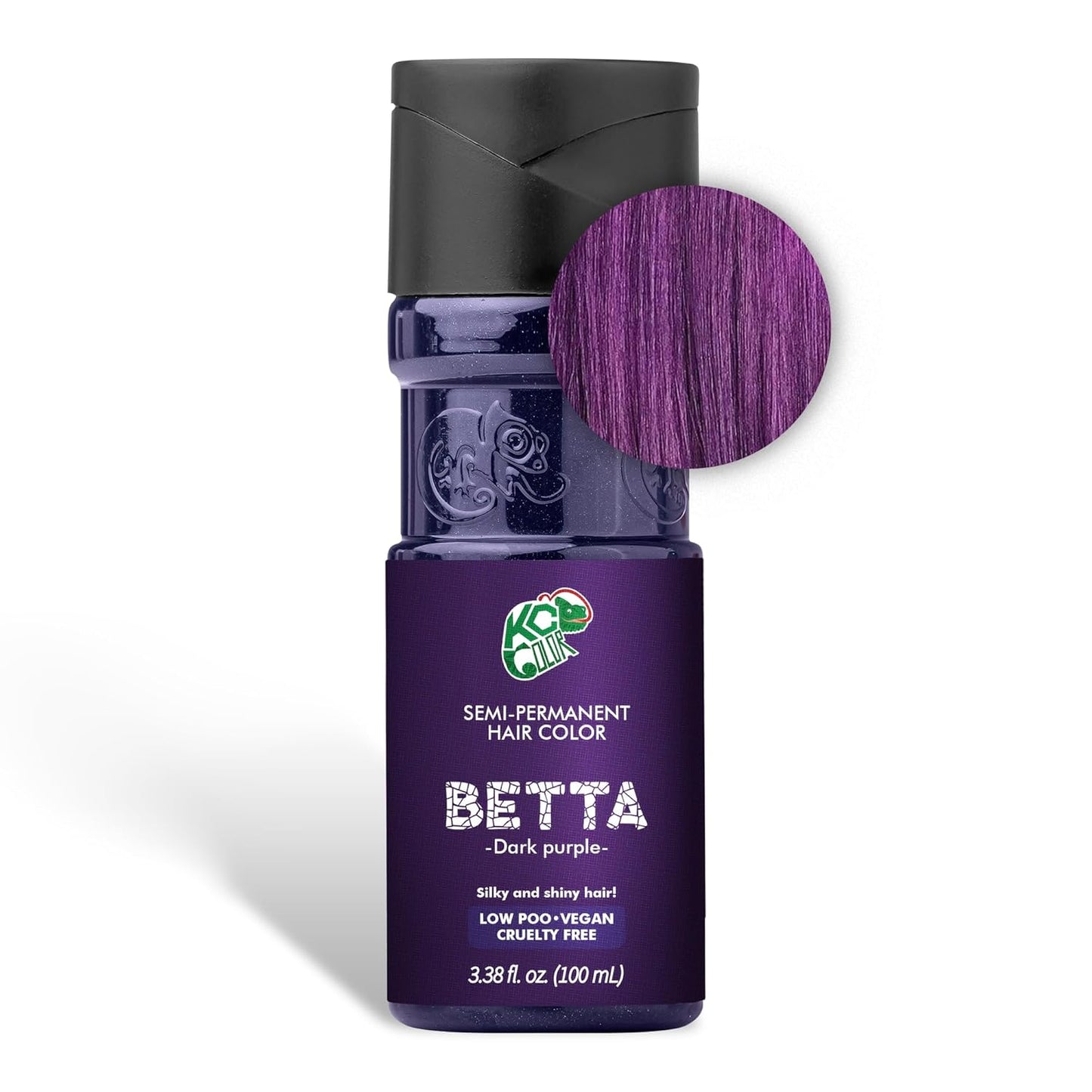 KC Color | Semi Permanent Hair Dye | Betta (Dark Purple) | 150 ml