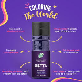 KC Color | Semi Permanent Hair Dye | Betta (Dark Purple) | 150 ml