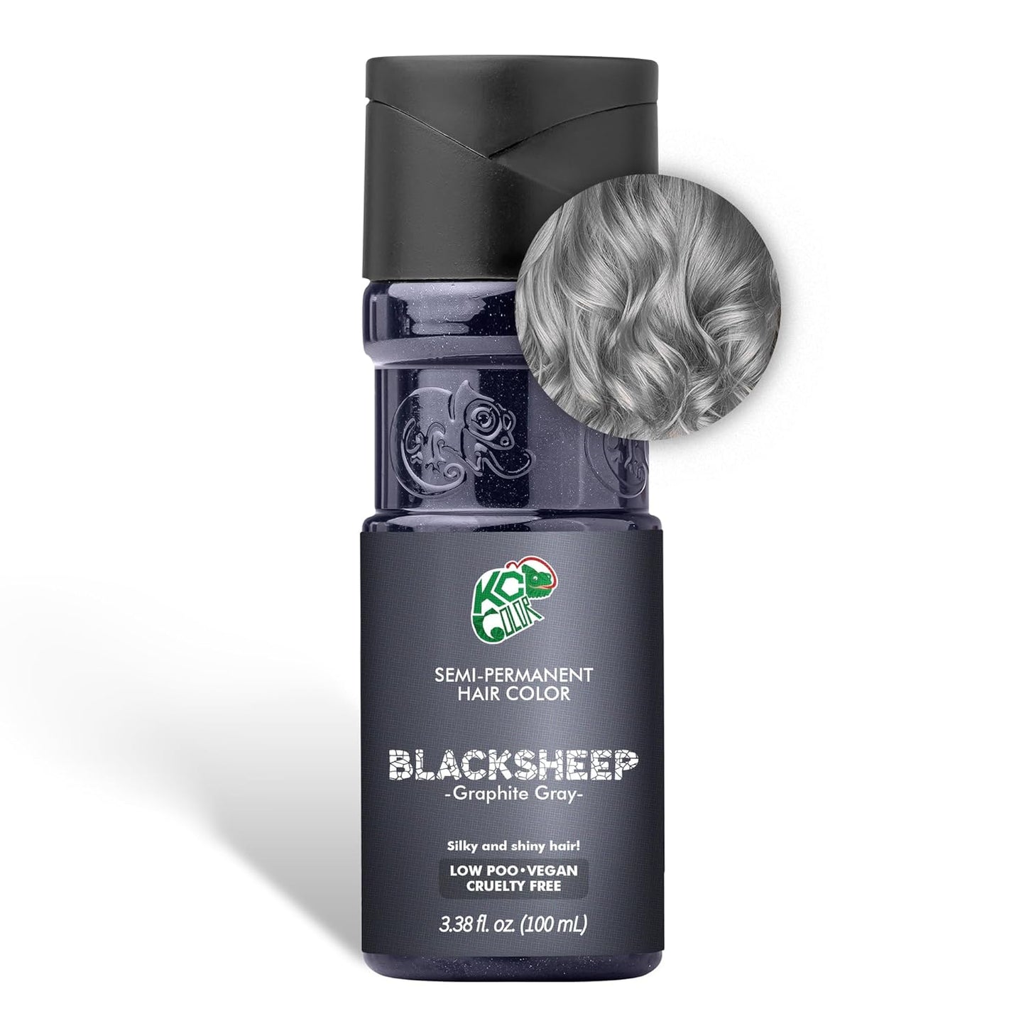 KC Color | Semi Permanent Hair Dye | Black Sheep (Graphite Gray) | 150 ml