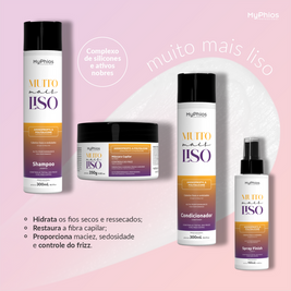 MyPhios | Muito Mais Liso Kit | Shampoo, Conditioner, Mask, Finish Spray