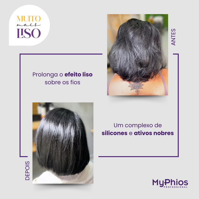 MyPhios | Muito Mais Liso Kit | Shampoo, Conditioner, Mask, Finish Spray