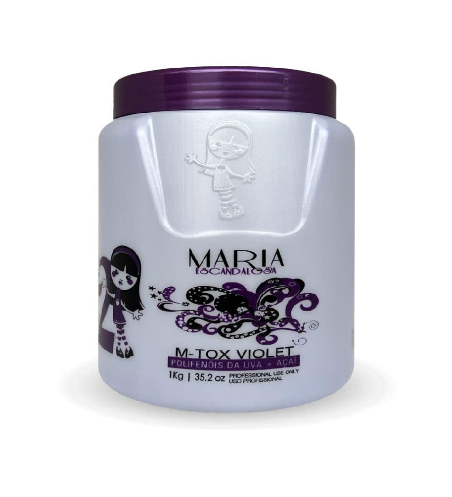 Maria Escandalosa | M-Tox Violet Haarmaske | Keratin und Arganöl | 1000 gr