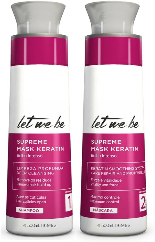 Let Me Be | Supreme Mask Keratin | Shampoo And Hair Mask | (2x) 500 ml