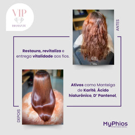 MyPhios | VIP Diamante Kit | Shampoo, Conditioner, Mask, Leave-in Finisher