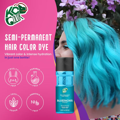 KC Color | Semi Permanent Hair Dye | Blue Dacnis (Turquoise) | 150 ml