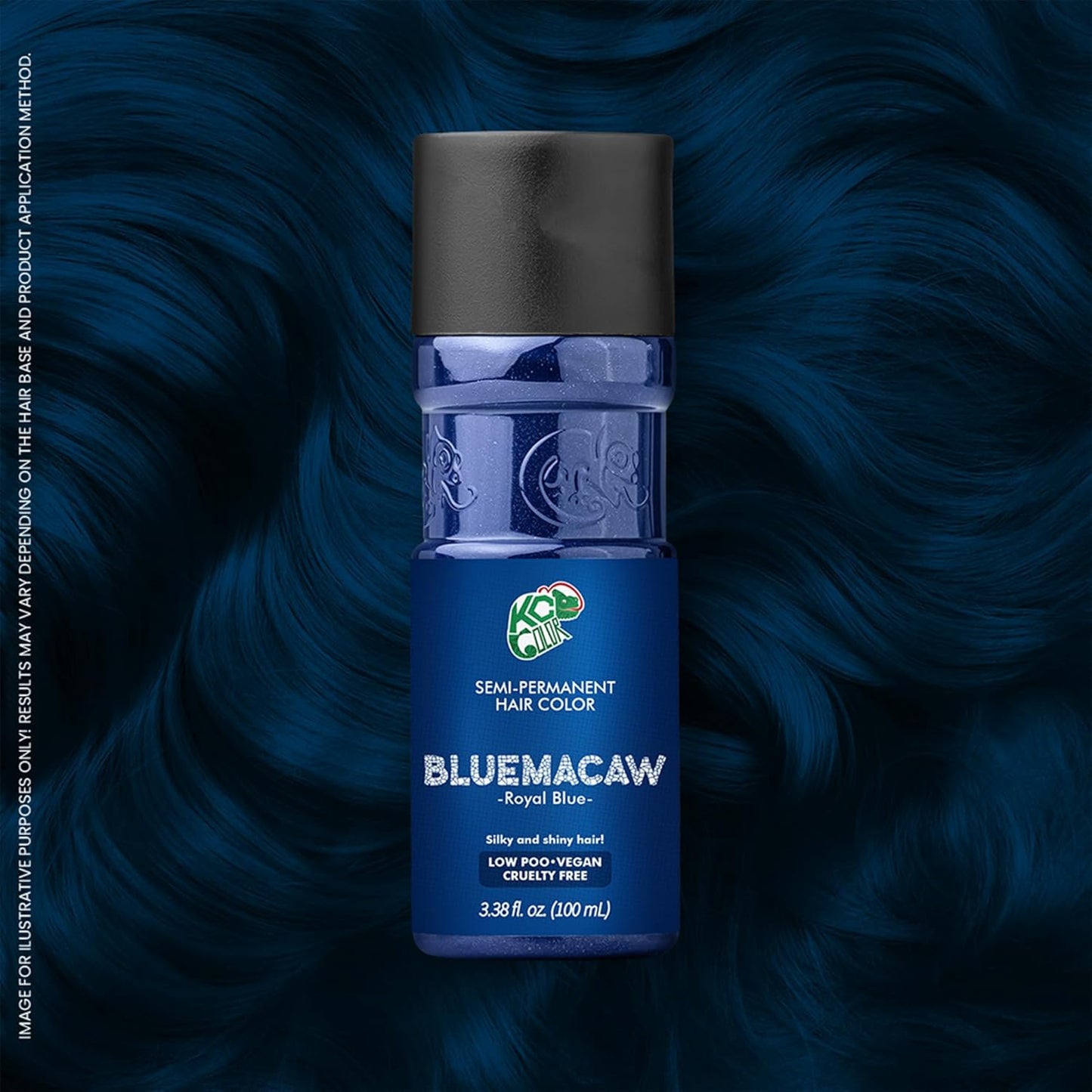 KC Color | Semi Permanent Hair Dye | Blue Macaw (Royal Blue) | 150 ml