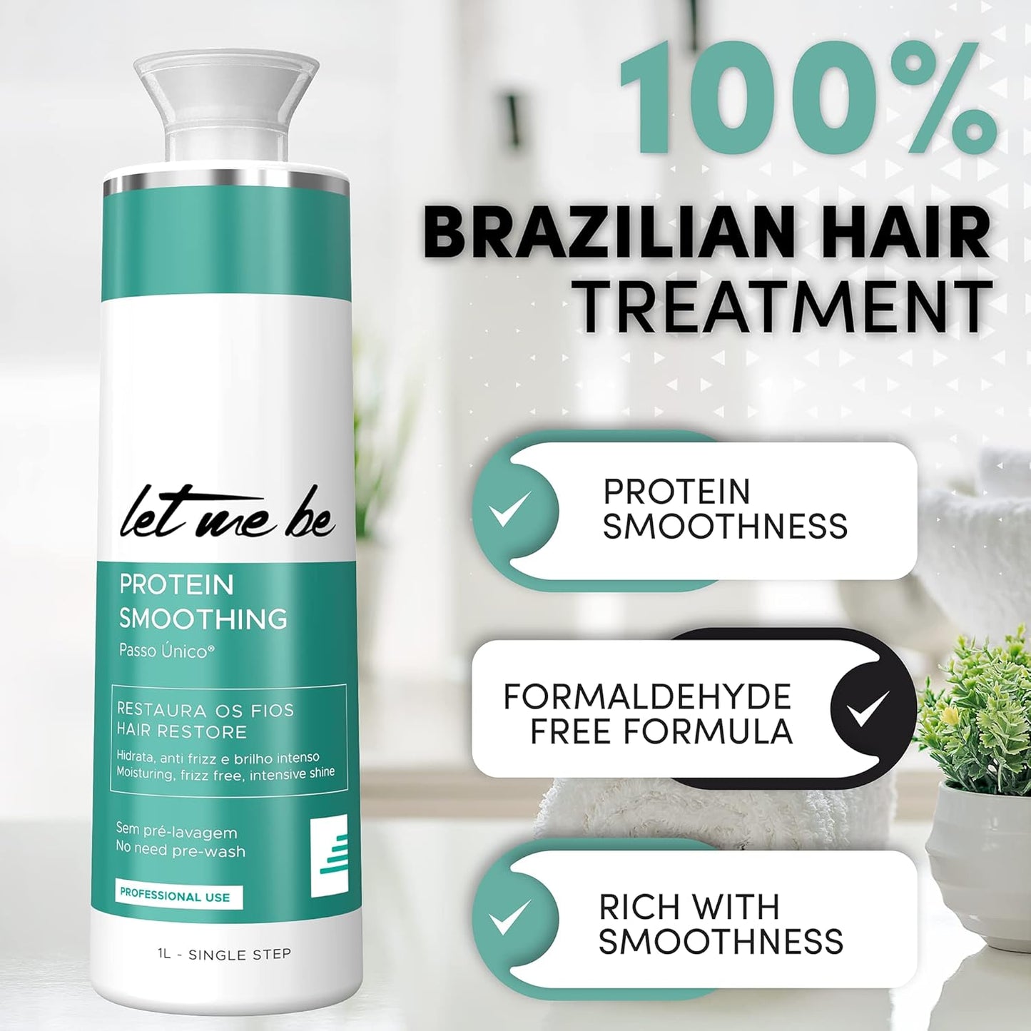 Let Me Be | Protein Smoothing Treatment | Progressive Brush | 1000 ml