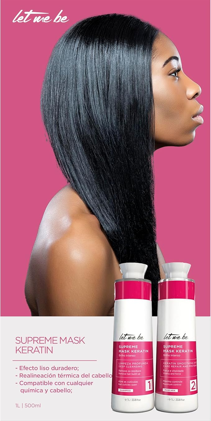 Let Me Be | Supreme Mask Keratin | Shampoo And Hair Mask | (2x) 500 ml