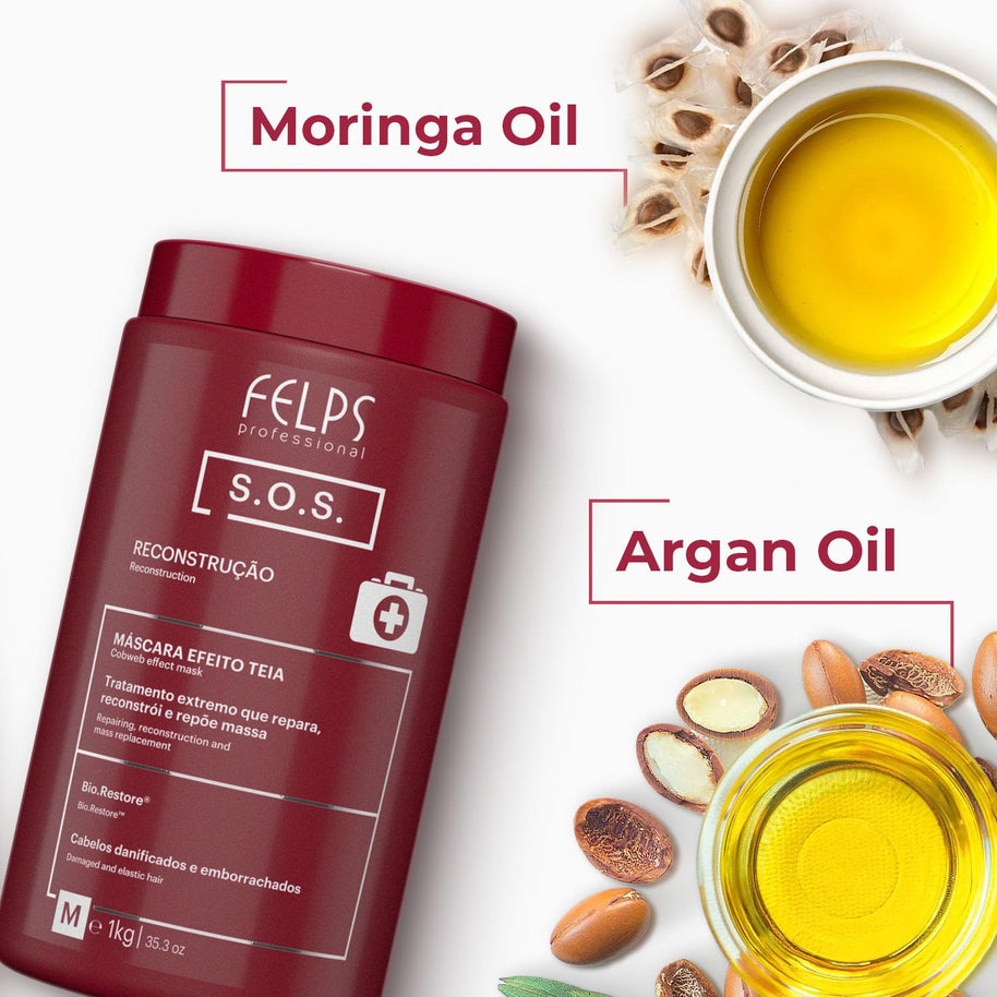Felps Professional | S.O.S. Recovery Mask | Reconstruction Hair Mask | 1000 gr