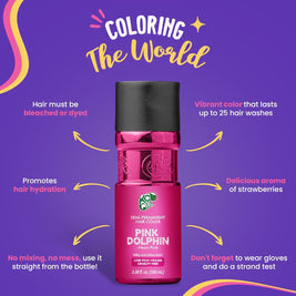 KC Color | Semi Permanent Hair Dye | Pink Dolphin (Neon Pink) | 150 ml