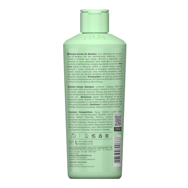 Felps Professional | Bamboo Extract Shampoo | For All Hair Types | 250 ml