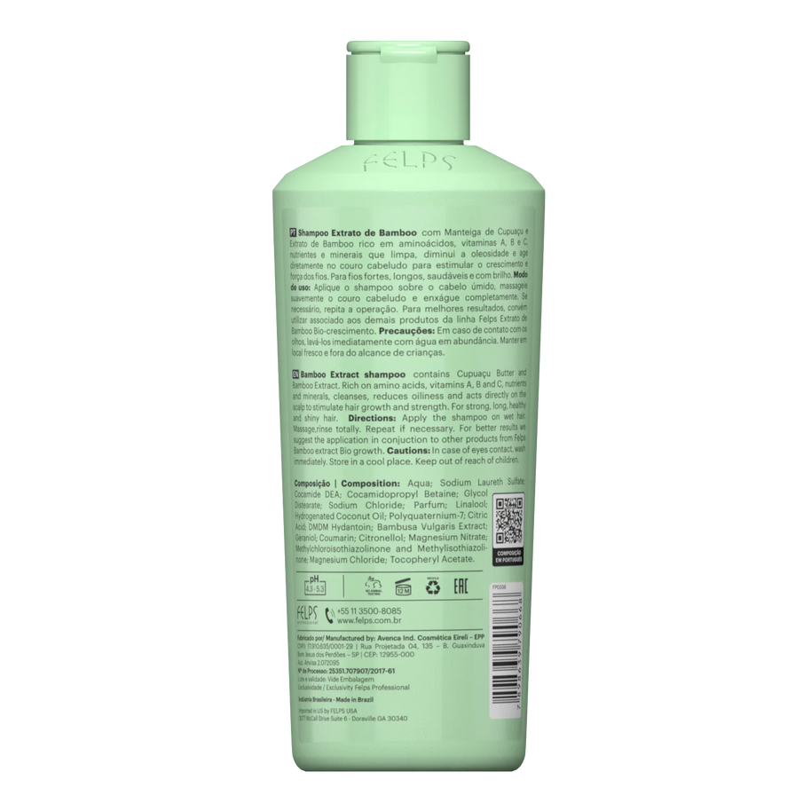 Felps Professional | Bamboo Extract Shampoo, Conditioner & Mask Kit | For All Hair Types