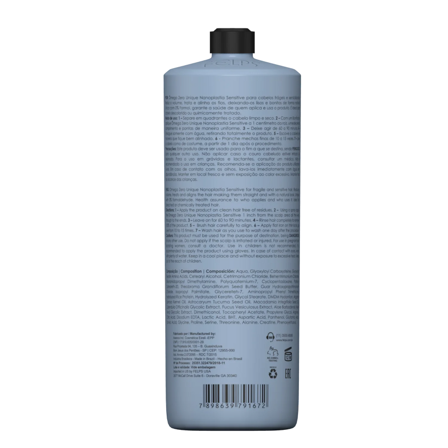 Felps Professional | Omega Zero Nanoplastia Sensitive | 500 ml