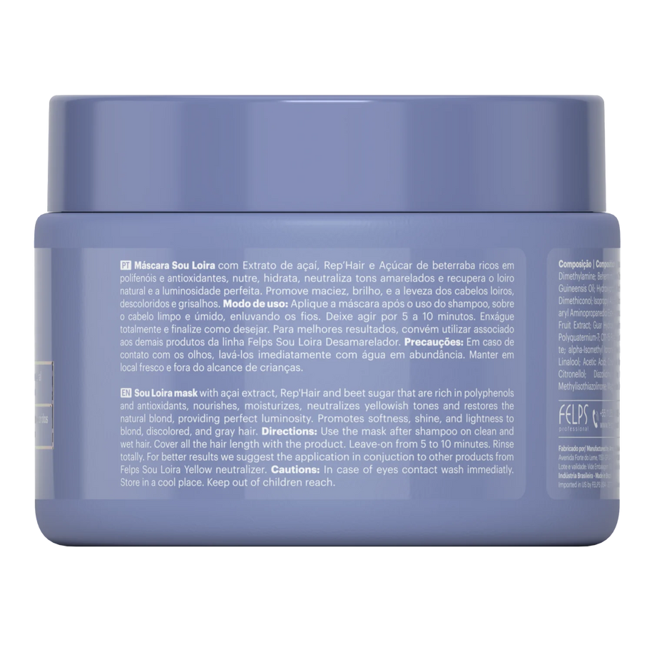 Felps Professional | Sou Loira For Blond | Hair Mask | 300 gr