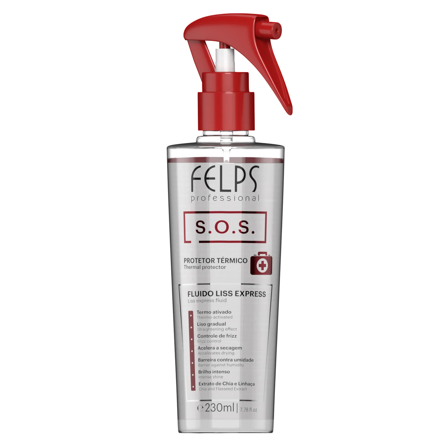 Felps Professional | S.O.S. Liss Express Fluid | Thermal Protector | 230 ml