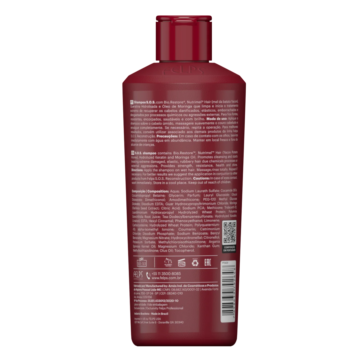 Felps Professional | S.O.S. Recovery Shampoo | Damaged Hair | 250 ml