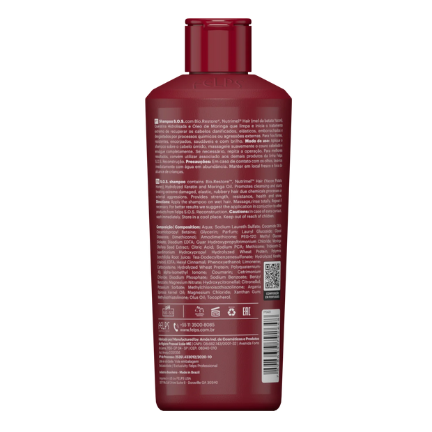 Felps Professional | S.O.S. Recovery Shampoo | Damaged Hair | 250 ml
