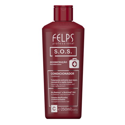 Felps Professional | S.O.S. Recovery Shampoo, Conditioner & Mask| For All Hair Types