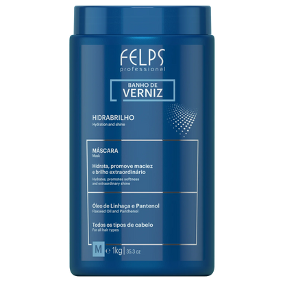 Felps Professional | Banho De Verniz | Hydrating Hair Mask | 1000 gr