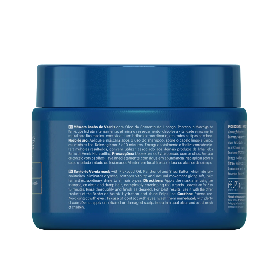 Felps Professional | Banho De Verniz | Hydrating Hair Mask | 300 gr