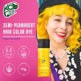 KC Color | Semi Permanent Hair Dye | Canary (Yellow) | 150 ml