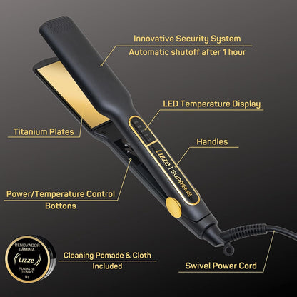 Lizze | Supreme Titanium Hair Straightener | 250°C / 220V