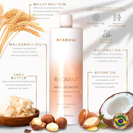 Brasoul | Radiant Absolute Smooth | Anti-Frizz Keratin | 1000 ml