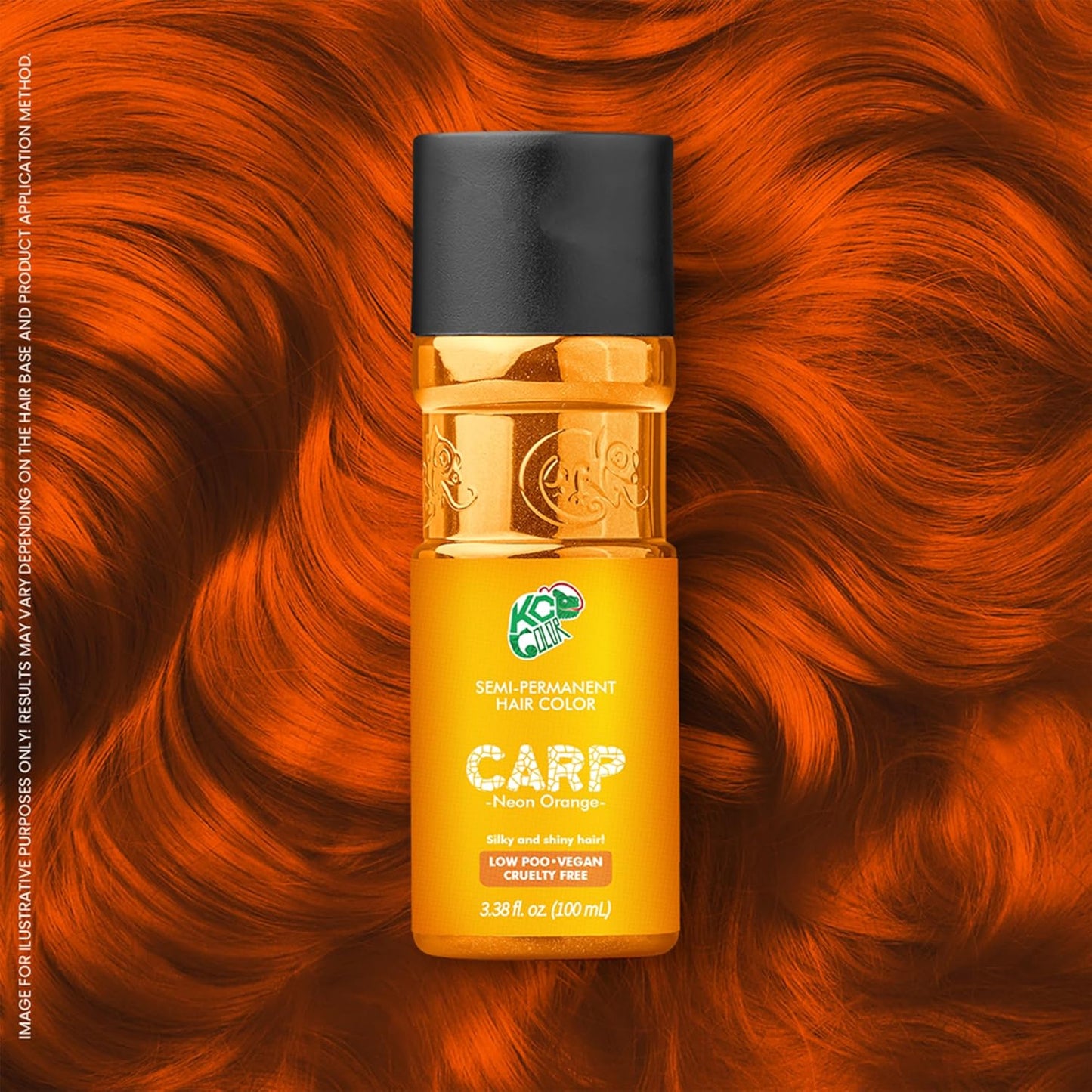 KC Color | Semi Permanent Hair Dye | Carp (Neon Orange) | 150 ml