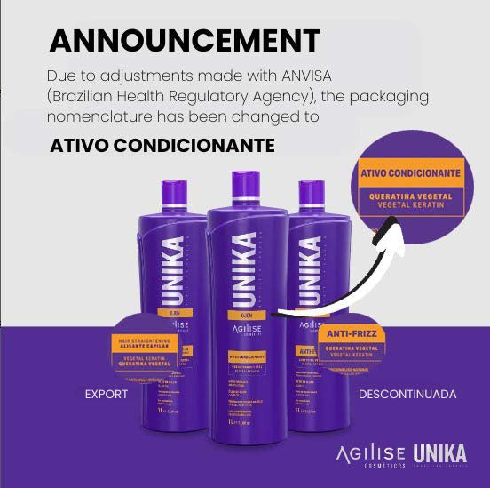 Agilise | Unika Ojon Hair Straightening | Vegetal Keratin For All Hair Types | 1000 ml