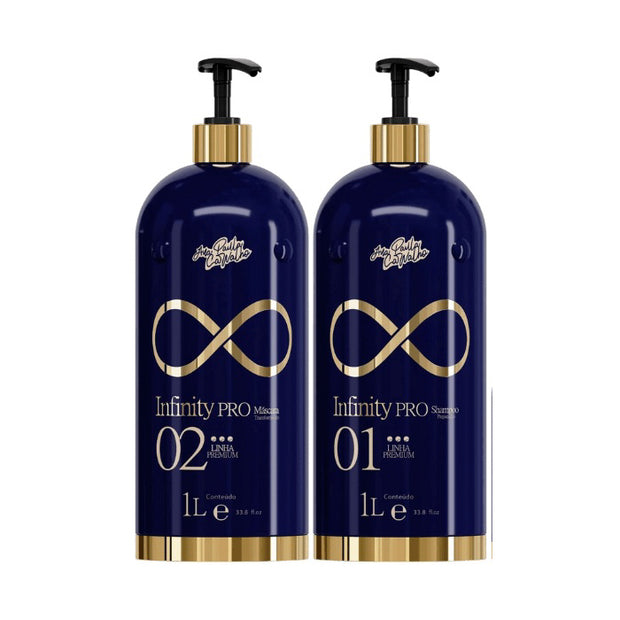 Ana Paula Carvalho | Infinity Pro Kit | Progressive Hair Alignment System | 2-Step Treatment | (2x) 1000 ml