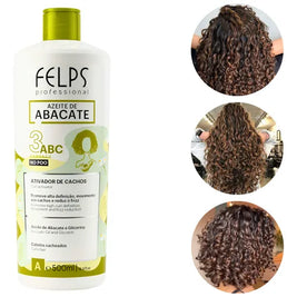 Felps Professional | Abacate Curl Aktivator 3ABC | Krusete og Krøllete Hår | 500 ml